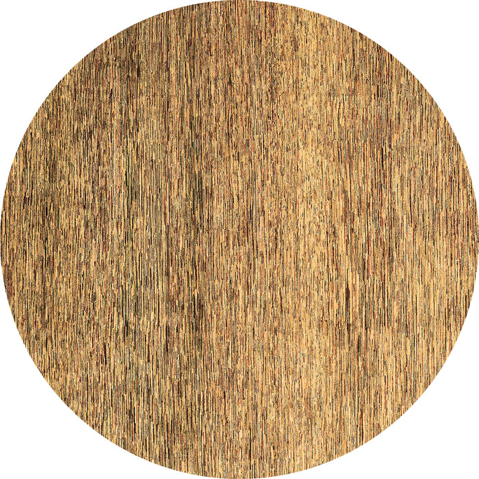 Round Machine Washable Oriental Brown Modern Rug, wshabs3054brn