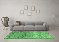 Machine Washable Oriental Emerald Green Modern Rug, wshabs3054emgrn