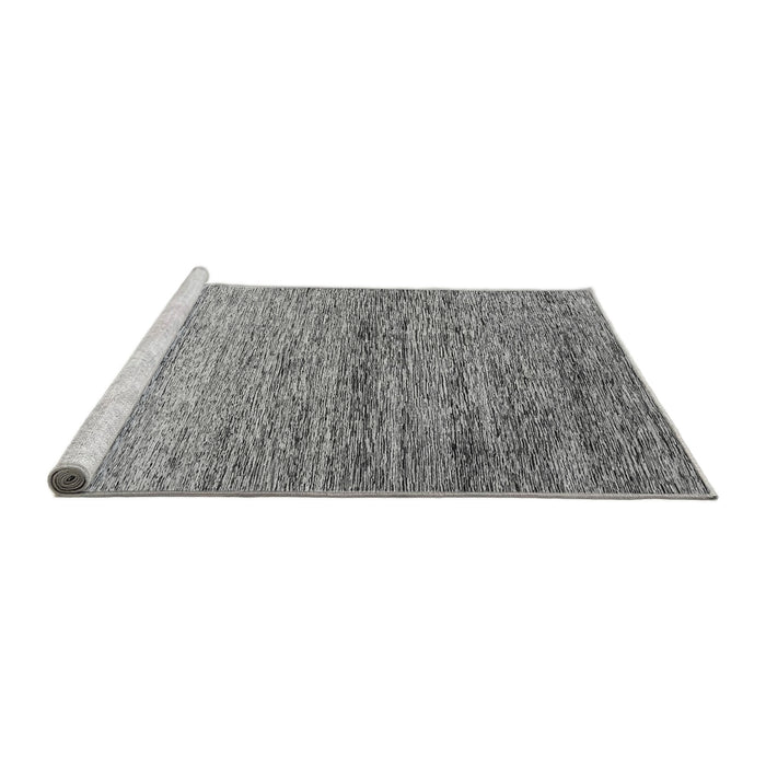 Sideview of Machine Washable Oriental Gray Modern Rug, wshabs3054gry