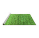 Sideview of Machine Washable Oriental Green Modern Area Rugs, wshabs3054grn