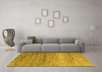 Machine Washable Oriental Yellow Modern Rug, wshabs3054yw