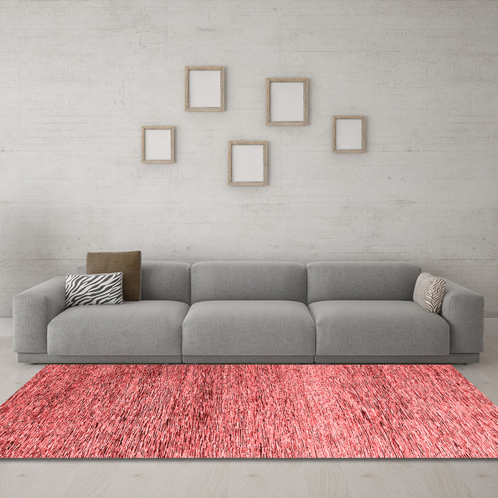 Modern Red Washable Rugs