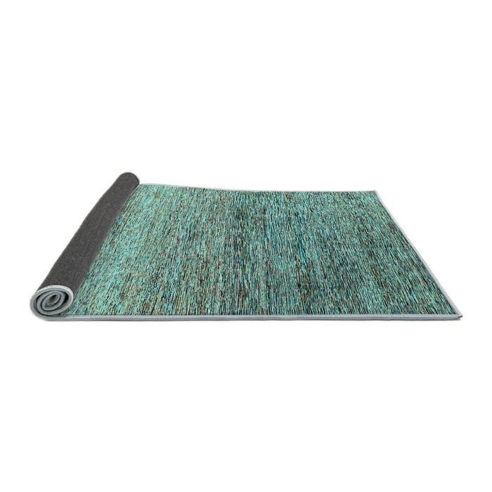 Sideview of Oriental Light Blue Modern Rug, abs3054lblu