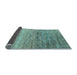 Sideview of Oriental Light Blue Modern Rug, abs3054lblu