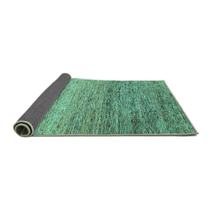 Sideview of Oriental Turquoise Modern Rug, abs3054turq