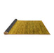 Sideview of Oriental Yellow Modern Rug, abs3054yw