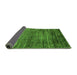 Sideview of Oriental Green Modern Rug, abs3055grn