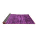 Sideview of Oriental Purple Modern Rug, abs3055pur