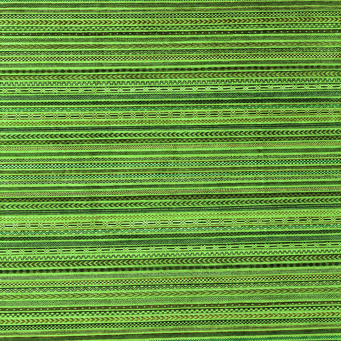 Square Machine Washable Abstract Green Modern Area Rugs, wshabs3056grn