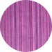 Round Abstract Purple Modern Rug, abs3056pur