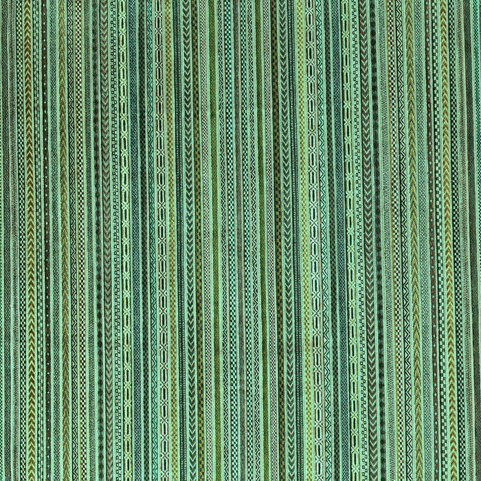 Square Abstract Turquoise Modern Rug, abs3056turq