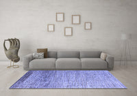 Machine Washable Abstract Blue Modern Rug, wshabs3057blu