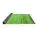 Sideview of Abstract Green Modern Rug, abs3057grn