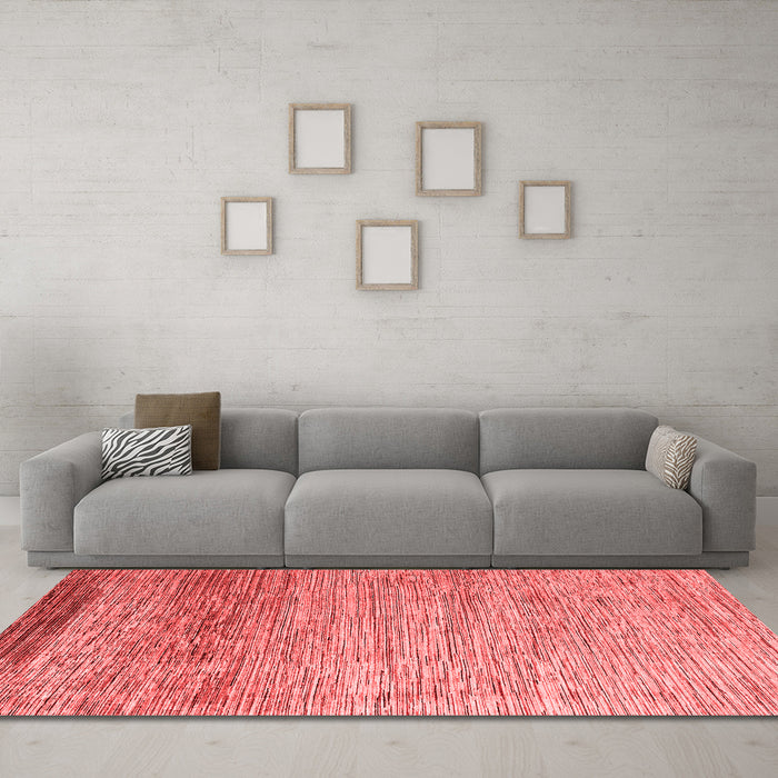Modern Red Washable Rugs