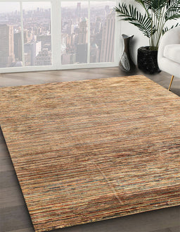 Machine Washable Abstract Red Rug in a Family Room, wshabs3057