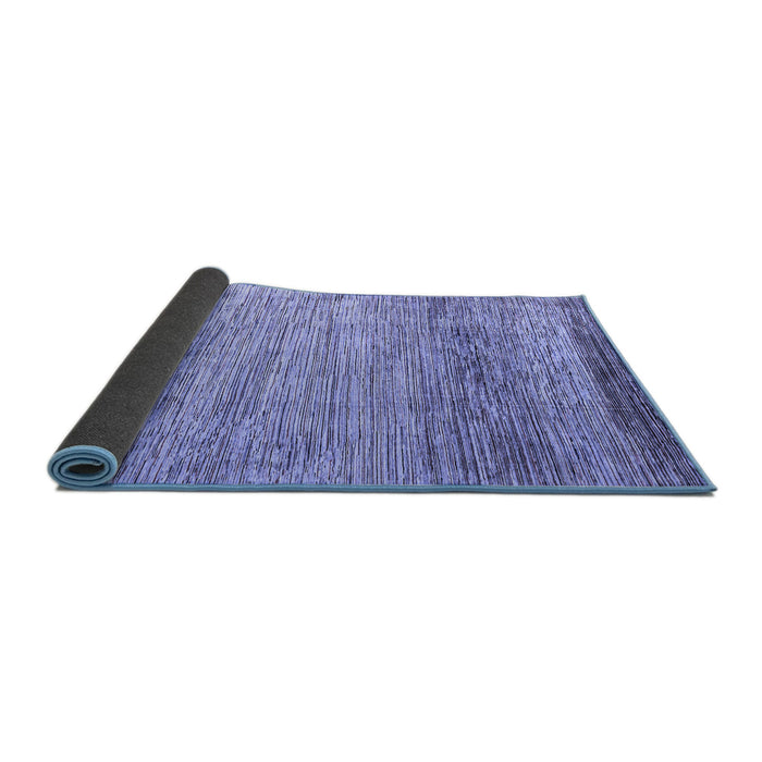 Sideview of Abstract Blue Modern Rug, abs3057blu