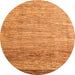 Round Abstract Orange Modern Rug, abs3057org