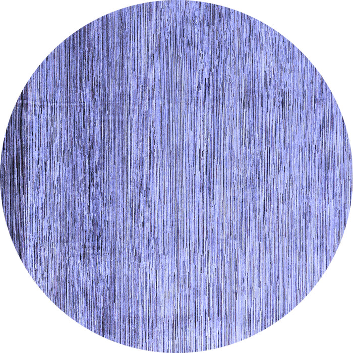 Round Abstract Blue Modern Rug, abs3057blu