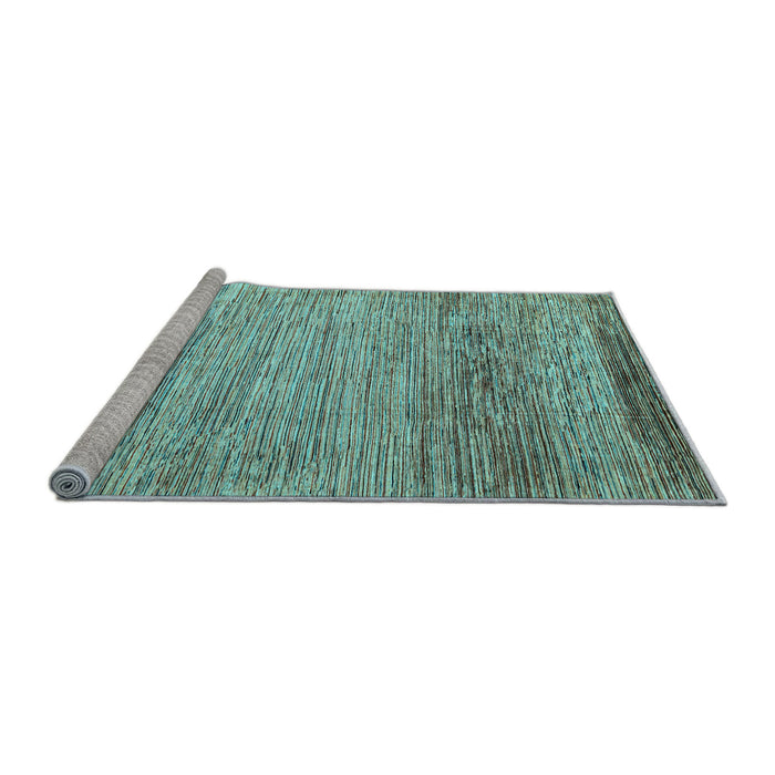 Sideview of Machine Washable Abstract Light Blue Modern Rug, wshabs3057lblu
