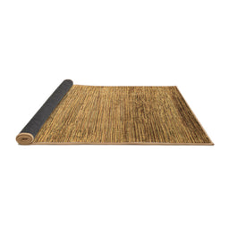 Sideview of Abstract Brown Modern Rug, abs3057brn