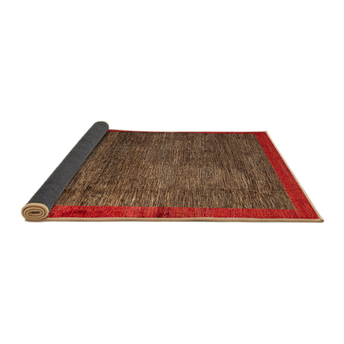 Sideview of Abstract Light Brown Modern Rug, abs3058