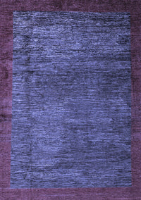 Abstract Blue Modern Rug, abs3058blu