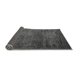 Sideview of Abstract Gray Modern Rug, abs3058gry