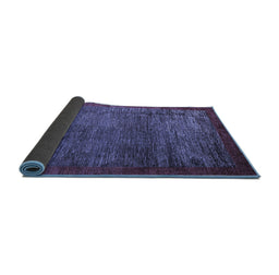 Sideview of Abstract Blue Modern Rug, abs3058blu