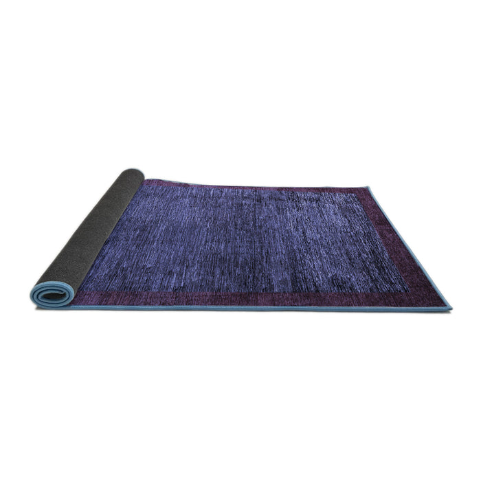 Sideview of Abstract Blue Modern Rug, abs3058blu
