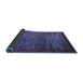 Sideview of Abstract Blue Modern Rug, abs3058blu