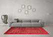 Modern Red Washable Rugs