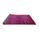 Sideview of Abstract Pink Modern Rug, abs3058pnk