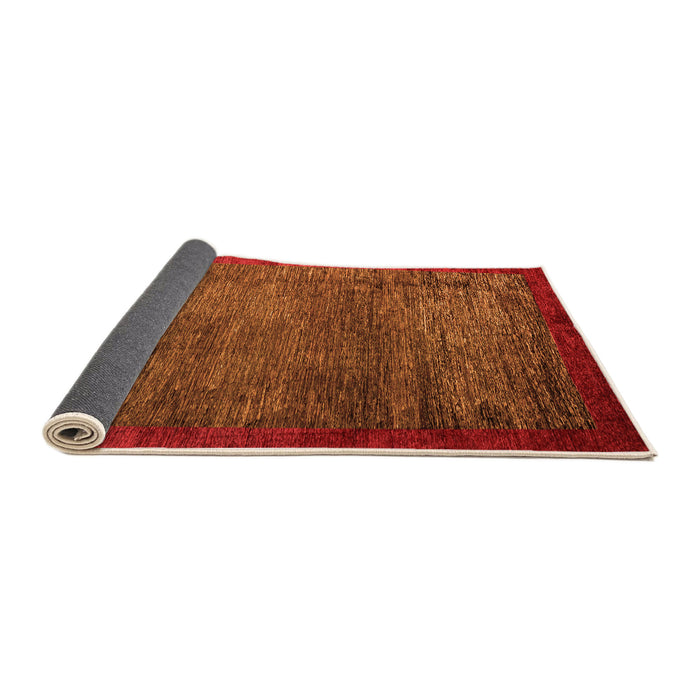 Sideview of Abstract Orange Modern Rug, abs3058org