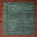 Square Abstract Light Blue Modern Rug, abs3058lblu