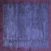 Square Abstract Blue Modern Rug, abs3058blu