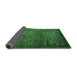 Sideview of Abstract Emerald Green Modern Rug, abs3058emgrn