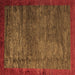 Square Abstract Brown Modern Rug, abs3058brn