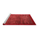 Modern Red Washable Rugs