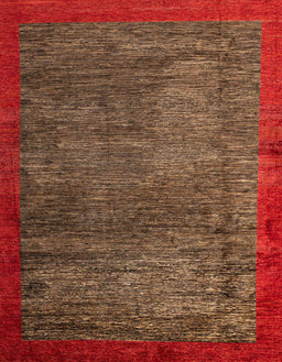 Abstract Light Brown Modern Rug, abs3058