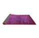 Sideview of Abstract Purple Modern Rug, abs3058pur