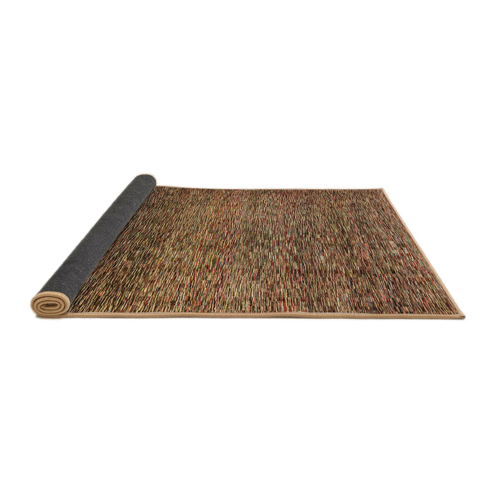 Thickness of Abstract Red Brown Modern Rug, abs3059