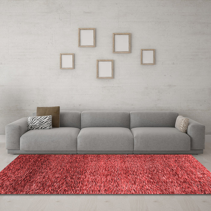 Modern Red Washable Rugs