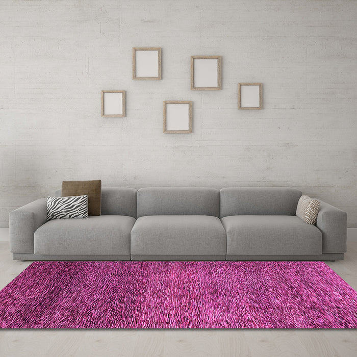 Machine Washable Abstract Pink Modern Rug in a Living Room, wshabs3059pnk