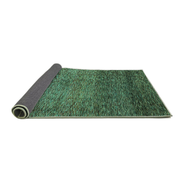 Sideview of Abstract Turquoise Modern Rug, abs3059turq