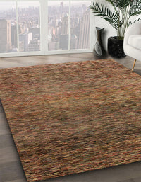 Abstract Red Brown Modern Rug, abs3059