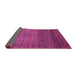 Sideview of Abstract Pink Modern Rug, abs3059pnk