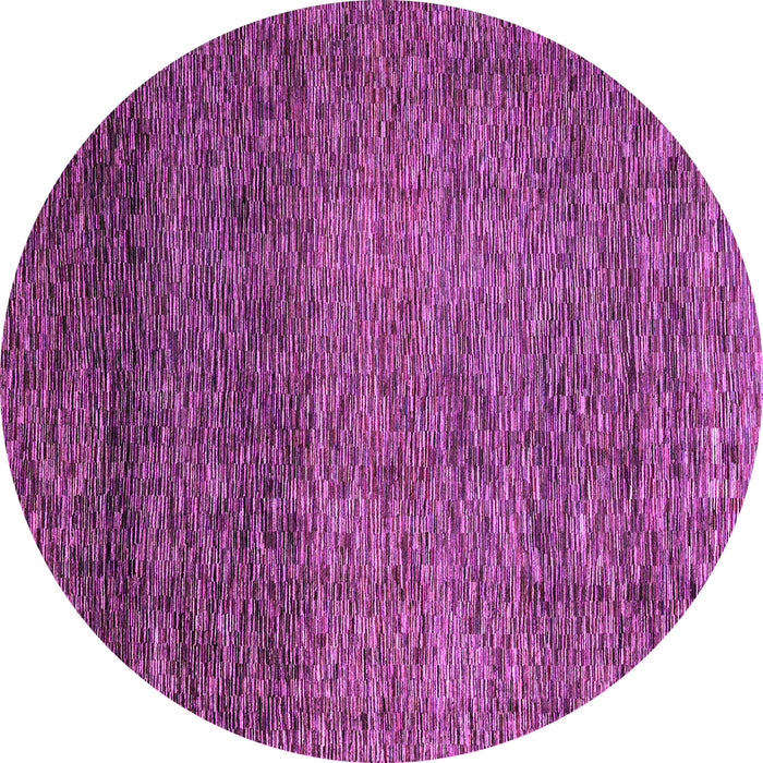 Round Abstract Purple Modern Rug, abs3059pur