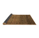 Sideview of Abstract Brown Modern Rug, abs3059brn