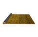 Sideview of Abstract Yellow Modern Rug, abs3059yw