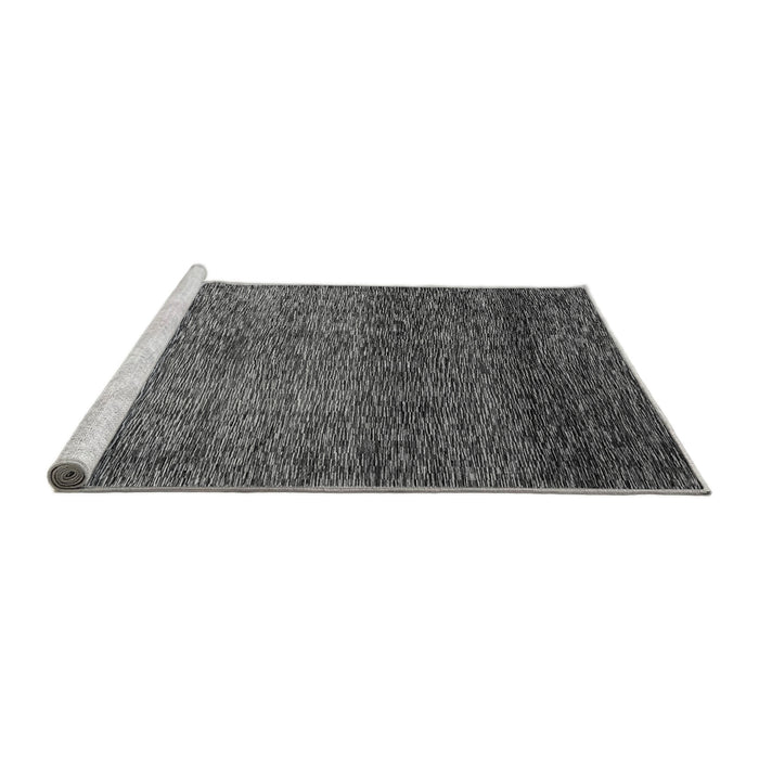 Sideview of Machine Washable Abstract Gray Modern Rug, wshabs3059gry